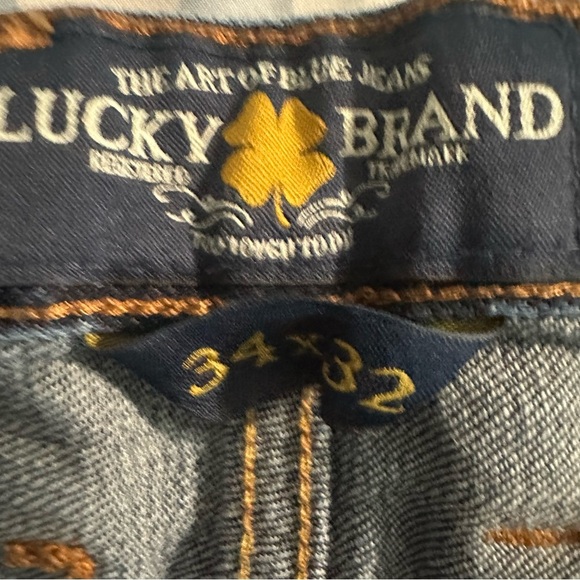 Lucky Brand Blue Denim Straight Leg Jeans - Picture 3 of 4